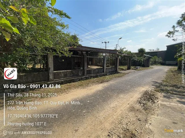 CHÍNH CHỦ BÁN ĐẤT TẶNG NHÀ
QUY ĐẠT, MINH HÓA, QUẢNG BÌNH.