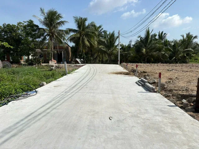 Đất thổ cư mặt tiền bê tông 5m tân bửu bến lức long an