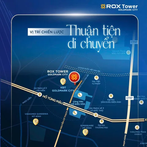 🔥 Goldmark City 136 Hồ Tùng Mậu – Giá Thuê Chỉ 12 USD/m²