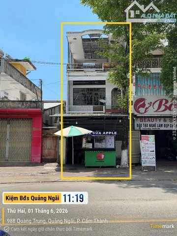 Bán nhà cũ cấp 2 mặt tiền Quan Trung, 2 lầu 1 trệt có Sổ hồng, 4.9x38m, sàn 180m, 5.6 tỷ