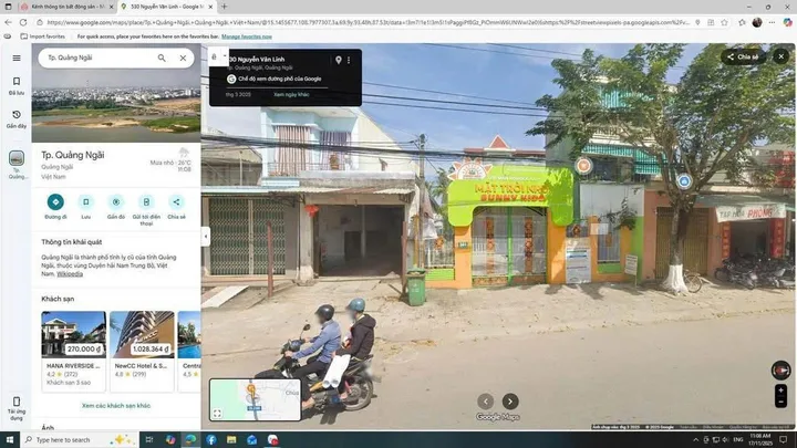 Chủ cần bán lô biệt thự vườn mặt tiền ngay cầu Trà Khúc 1 thuận tiện kinh doanh buôn bán