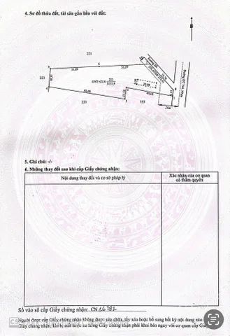 ĐẤT MT ĐT 744 
Diện tích 3133,9m2 thổ cư 100m2