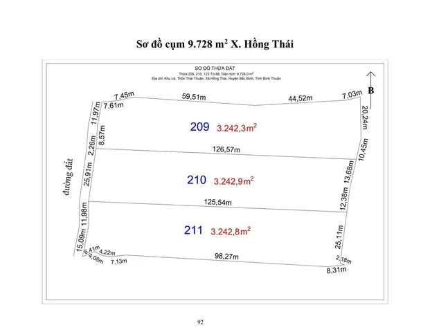 13. Cụm 9.728 m2 X. Hồng Thái
Vị trí đất : Link
 THÔNG TIN LÔ ĐẤT
● Hướng: Tây.
● Pháp lý: Sổ hồng riêng.
 GIAO THÔNG & VỊ TRÍ