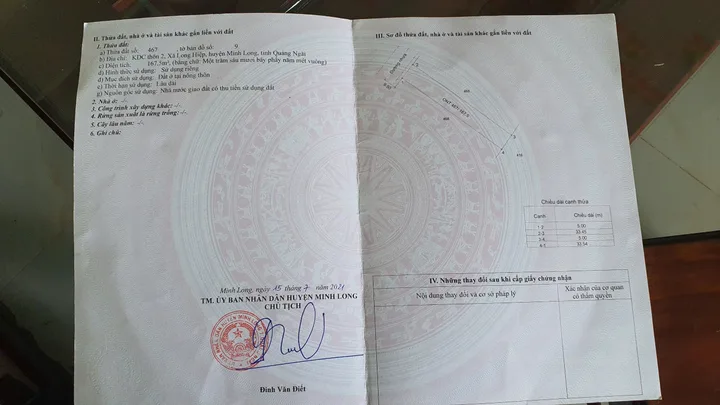 🏡 BÁN ĐẤT THỔ CƯ – TRUNG TÂM HUYỆN MINH LONG, QUẢNG NGÃI