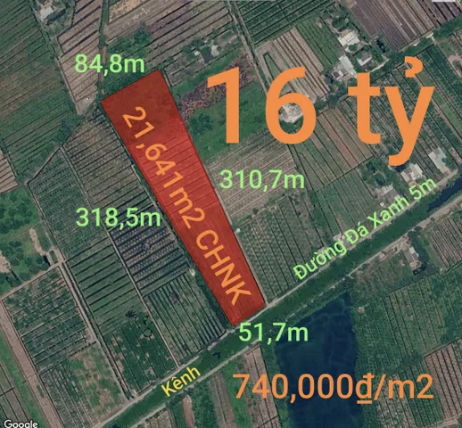 Bán lô đất  CHNK không dính quy hoạch cho chuyển thổ giá 16 tỷ