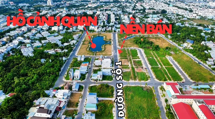 ❌️NỀN ĐỐI DIỆN HỒ CẢNH QUAN TRỤC CHÍNH ĐƯỜNG SỐ 1 KHU TĐC AN BÌNH