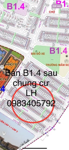 Bán Liền kề B1.4  khu đô thị Thanh Hà￼đường 14m, gần chung cư, gần hồ điều hoà