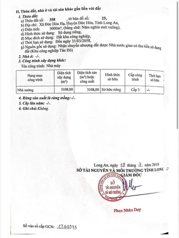 CC- BÁN NHÀ XƯỞNG 5.000M² TẠI KCN TÂN ĐÔ – ĐỨC HÒA, LONG AN 45 tỷ có thương lượng