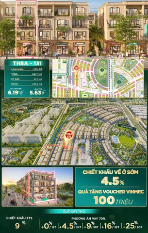 Bán liền kề khu Thiên Hà TH8A-131 Vinhomes Dương Kinh Hải Phòng.