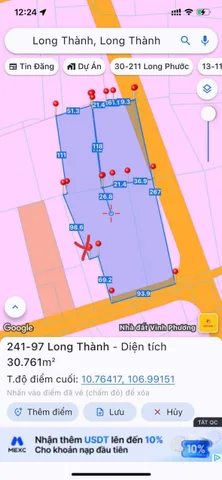 Bán 32027m2 đất ở  ven sân bay Long Thành