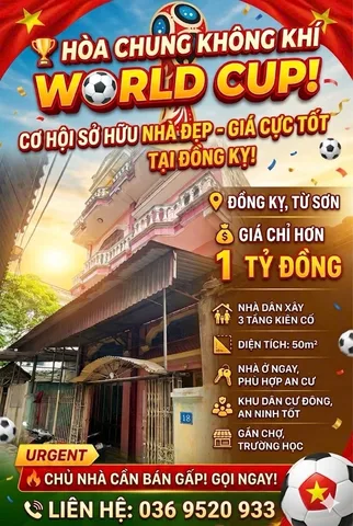 CẦN THANH KHOẢN GẤP NHÀ ĐỒNG KỴ TỪ SƠN- HÀNG F0 - GIÁ CHỈ HƠN 1 TỶ