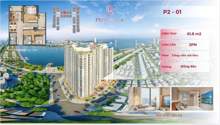 Chính chủ bán gấp 2 ngủ Peninsula - giá 3,x tỷ giá có thương lượng sâu - sở hữu lâu dài
