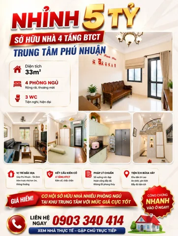 4 TẦNG CHỈ 5.3 TỶ. PHÚ NHUẬN CỰC HI.ẾM TRONG PHÂN KHÚC
