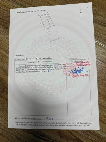 Bán đất mặt tiền gần Tôn Đản - kẹp kiệt, Phường An Khê, Đường 15m, lề 6m, chỉ 5 tỷ 850 Tl