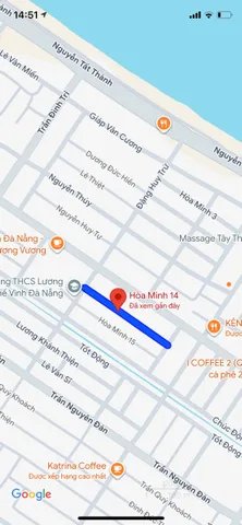 Bán nhà Mặt tiền Đường HÒA MINH 14 , gần biển - DT 5x15m - chỉ 5 tỷ 550 Tl