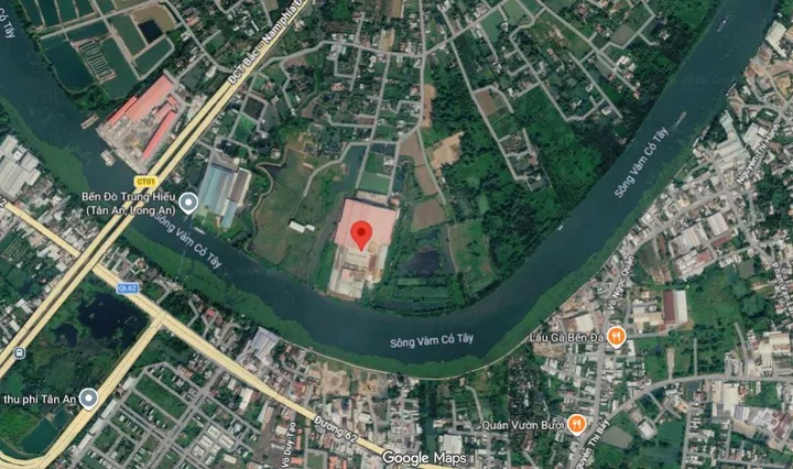 CHỈ 4,04 TRIỆU/M² SKC – NHÀ XƯỞNG 6,55HA MẶT TIỀN SÔNG VÀM CỎ TÂY – CÓ BẾN THỦY NỘI ĐỊA – GIẤY PHÉP KHAI THÁC NƯỚC NGẦM