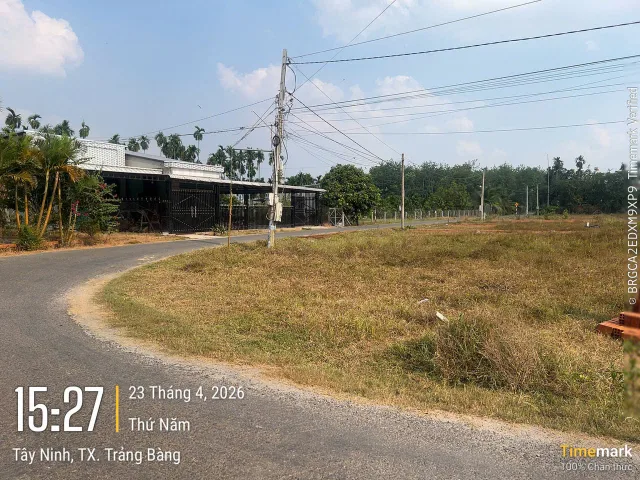 Bán lô đất mặt tiền đường nhựa tại Gia Lộc cách KCN Phước Đông 5p chỉ 660tr