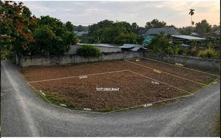 Đất thổ cư Góc 2MT gần chợ Phú Hòa Đông Củ Chi TPHCM, DT: 12x22m.