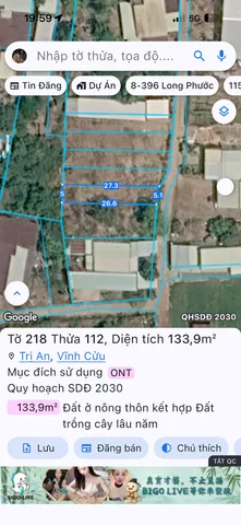 Bán lô đất xã Trị An Đồng Nai full thổ cư