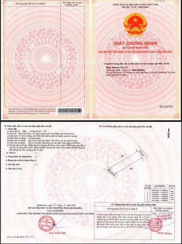 Bân nhanh lô đất 2 mặt tiền thôn hải triều vạn long giá tốt