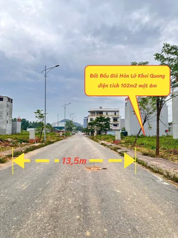 Bán gấp lô đất đấu giá dịch vụ Hán Lữ, Khai Quang DT 102m2 MT 6m đẹp nhất, giá tốt nhất thị trường 0988296228