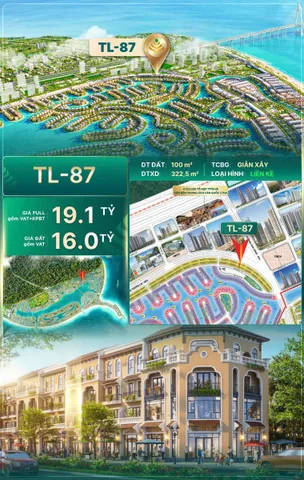 Cặp Liền Kề Thương Mại TL85 & TL87 TRỤC ĐƯỜNG TƯƠNG LAI – VINHOMES GREEN PARADISE: