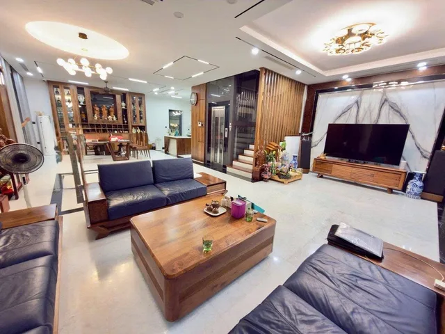 Bán biệt thự đơn lập 4 tầng đẹp An Phú KĐT Dương Nội, 208m2, mặt tiền 28m, lô góc, thang máy, giá 59 tỷ