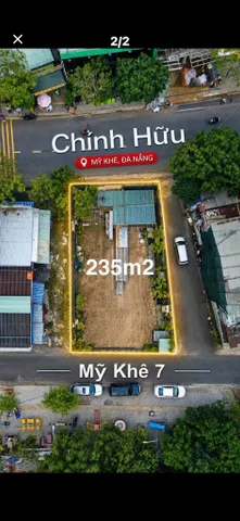❌ Bán lô góc 3 mặt tiền Chính Hữu, sát Biển Mỹ Khê, 236m2 ( ngang 10m ) - Giá 49.5 tỷ