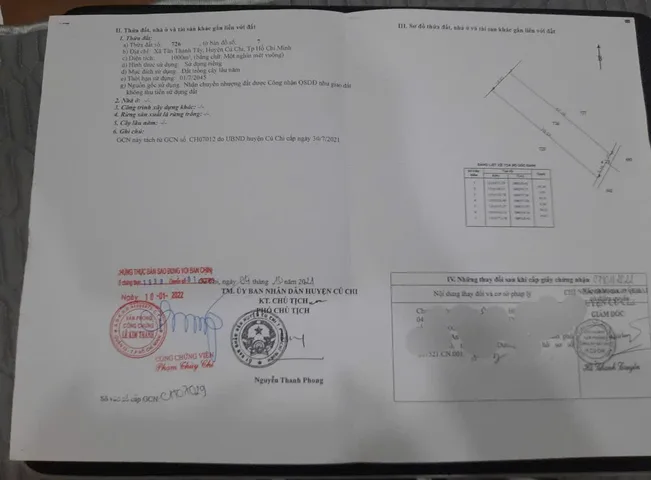 (L582) Đất cây lâu năm xã Tân Thạnh Tây, dt 1000m2, giá 1 tỷ 800