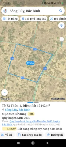 Chính chủ cần bán thửa đất sông lũy 1,5tỉ