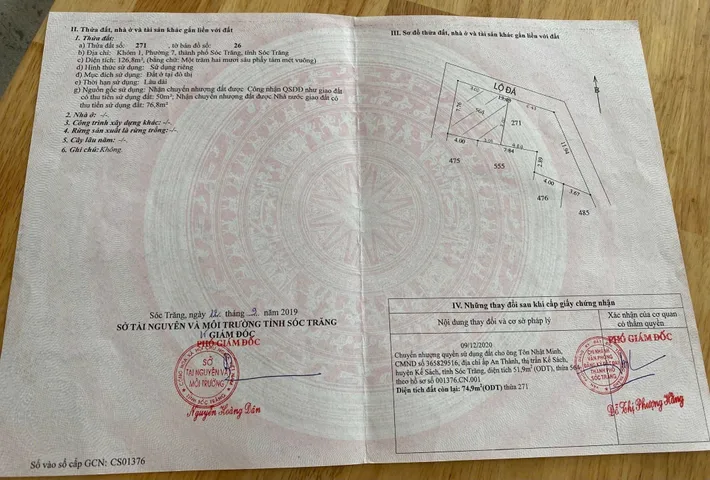 Nền thổ cư vuông vức đường betong kdc hưng thịnh