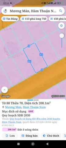 Chính chủ cần bán gấp lô đất này 750 triệu