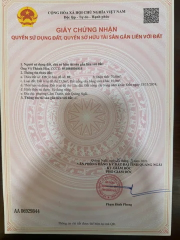 Chính chủ bán Block 5 lô liền kề hẻm 1101 Quang Trung, cách mặt tiền Quang Trung chỉ 50m, dân cư cực kỳ thân thiệt, đất sạch sẽ giá chỉ 740tr/1 lô