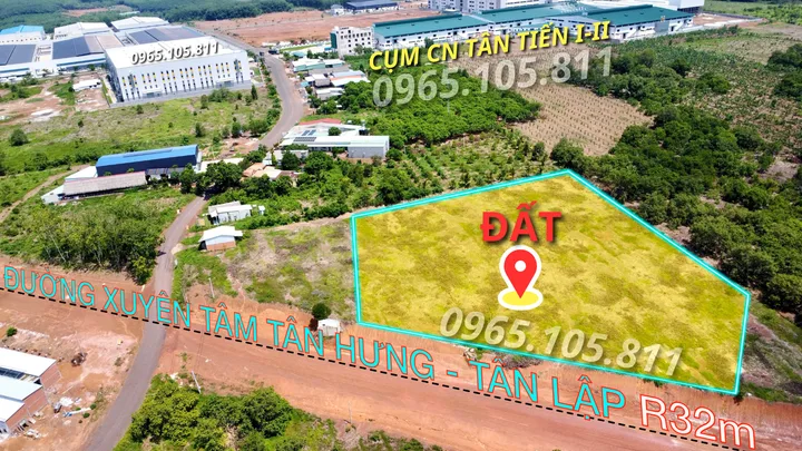 Sỉ 30 nền thổ cư mặt tiền Xuyên Tâm 32m sát dân, nhà máy. 550tr