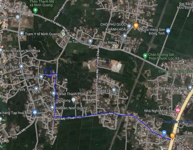 Bán đất thổ cư xã Ninh Quang Ninh Hòa 228m2 giá đầu tư
