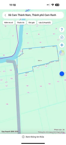 THÔN QUẢNG HÒA – BẮC CAM RANH – 2.845 M² – GIÁ CHỈ 450 TRIỆU/SÀO