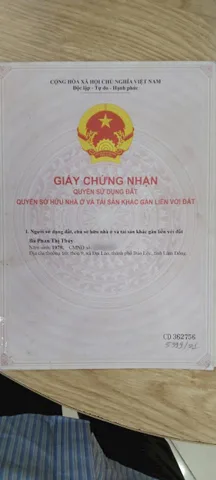 BÁN ĐẤT MẶT TIỀN ĐƯỜNG NHỰA PHƯỜNG THUẬN GIAO – TP.HCM MỚI