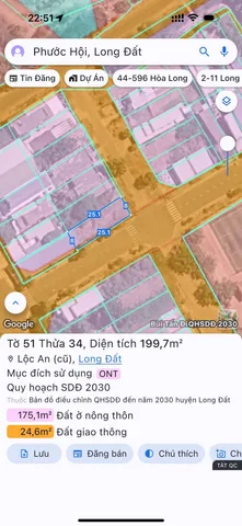 Góc 2 mặt tiền nhựa Lộc An, cách biển 1km
DT: 8x25=200m2 thổ cư toàn bộ