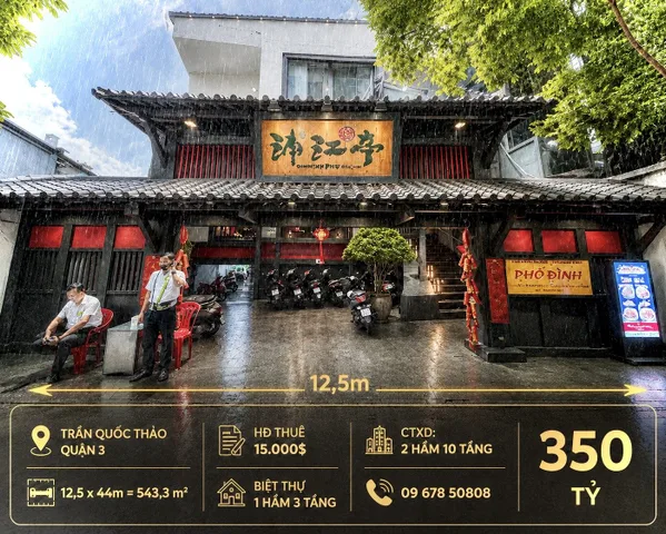 Bán Nhà Mặt Tiền 125 Trần Quốc Thảo, Quận 3 [543m2 - 12,5 x 44m]