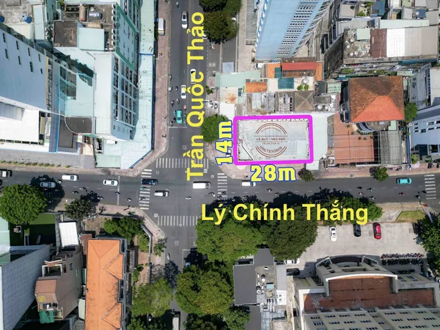 Bán 2 Mặt Tiền: 112 Trần Quốc Thảo - Lý Chính Thắng , Quận 3 (14 x 30 : 412m2)