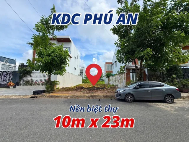 💥 NỀN BIỆT THỰ 230M2 VỊ TRÍ SÁNG ĐẸP GI.Á TỐT HIẾM CÓ - MẶT TIỀN ĐƯỜNG B9 KDC PHÚ AN - P. HƯNG PHÚ - TPCT (5,8 TỶ)