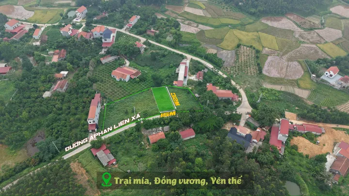 Lô đất vị trí đẹp tại Đồng Vương Yên Thế, mặt 15m bám đường liên xã, thổ cư 80m2 quá đẹp