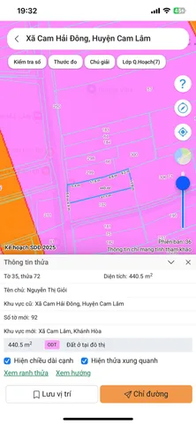 72.35 440,5 m2  giá 12ty500 triệu
vị trí :THÔN THUỶ TRIỀU , CAM LÂM KHÁNH HOÀ
DIỆN TÍCH : 11,8MX41M CÓ SẴN NHÀ MT TIỆN KINH DOANH
giá tổng bán :12 TỶ 500 TRIỆU
LIÊN HỆ : MINH HIẾU 0389623794 BĐS