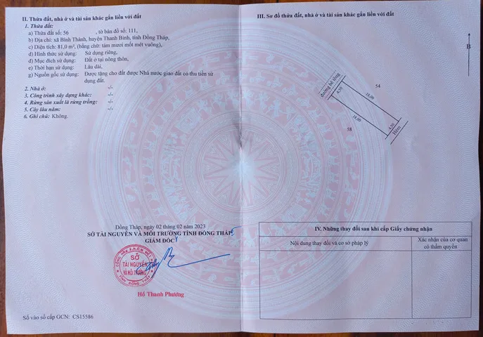Bán nền nhà gần chợ Bình Thành.