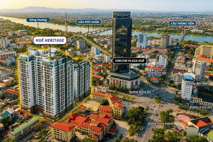SỞ HỮU "TẦM NHÌN TRIỆU ĐÔ" TỪ CĂN HỘ 3 PHÒNG NGỦ HUẾ HERITAGE – CỬA SỔ HƯỚNG VỀ TÂM ĐIỂM PHỒN HOA.