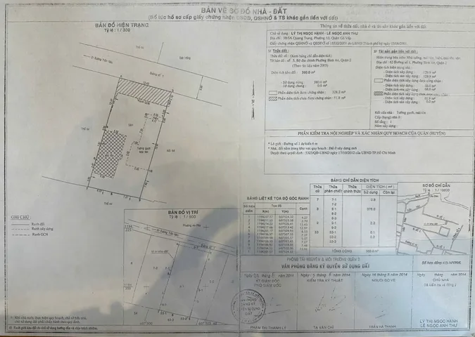 BDS HVL 62 Đường số 1, Bình An, Quận 2