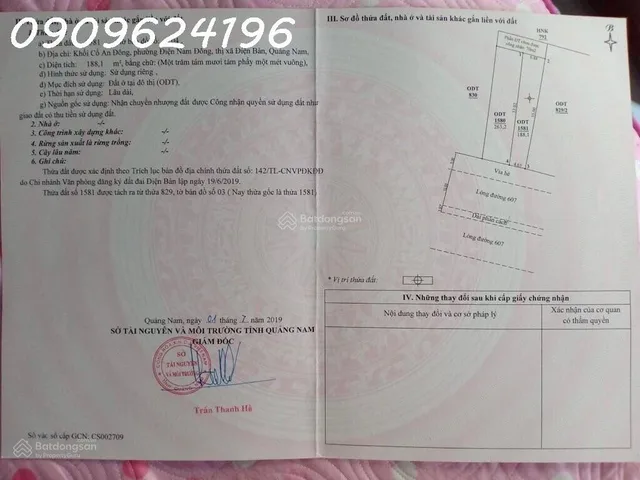 Siêu phẩm - Mặt tiền kinh doanh Trần Thủ Độ (nở hậu 6.88m) - lô đất vàng kề sát ngã tư Thương Tín, Hội An