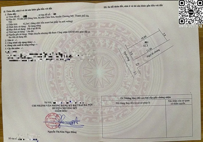Bán đất trung tâm Chúc Sơn Chương Mỹ - Lô góc 2 mặt tiền 43m² tài chính chỉ 3 tỷ