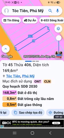 Bán lô đất Mt nhựa đẹp có 100m thổ
Xã tóc tiên .giá tốt