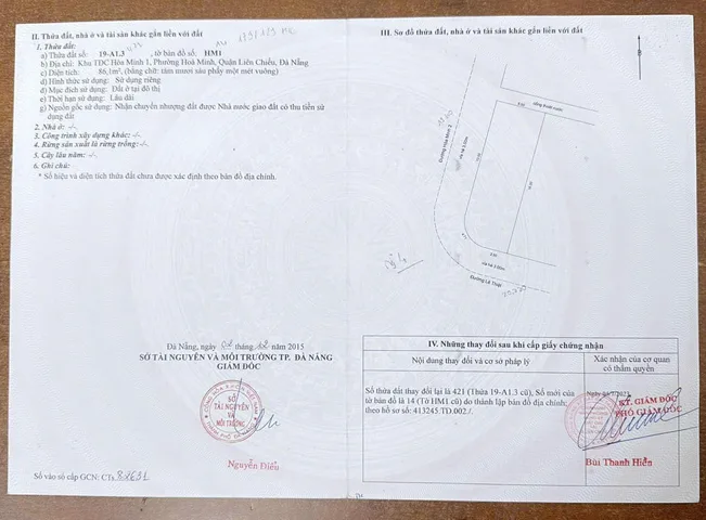 BÁN ĐẤT LÊ THIỆT HÒA MINH 2 HÒA MINH LIÊN CHIỂU 📌📌📌LÀM VIỆC TRỰC TIẾP GIÁ TỐT !!!